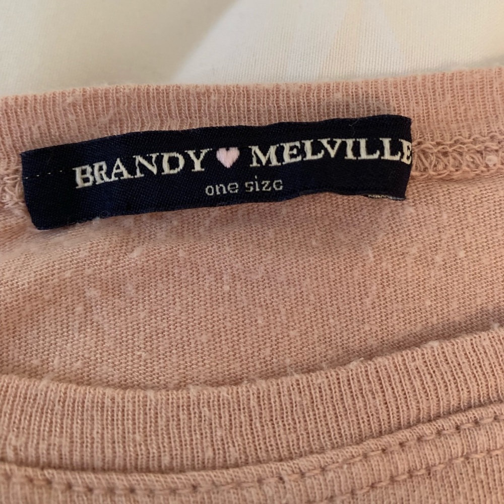 Brandy Melville pastel pink colored shirt - Picture 3 of 3